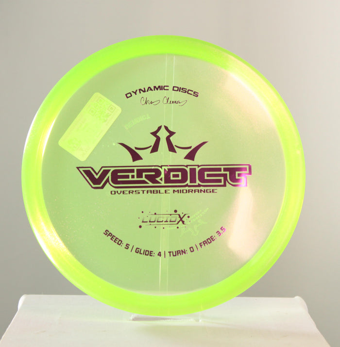 Dynamic Discs Chris Clemons 2023 Lucid-X Glimmer Verdict Midrange