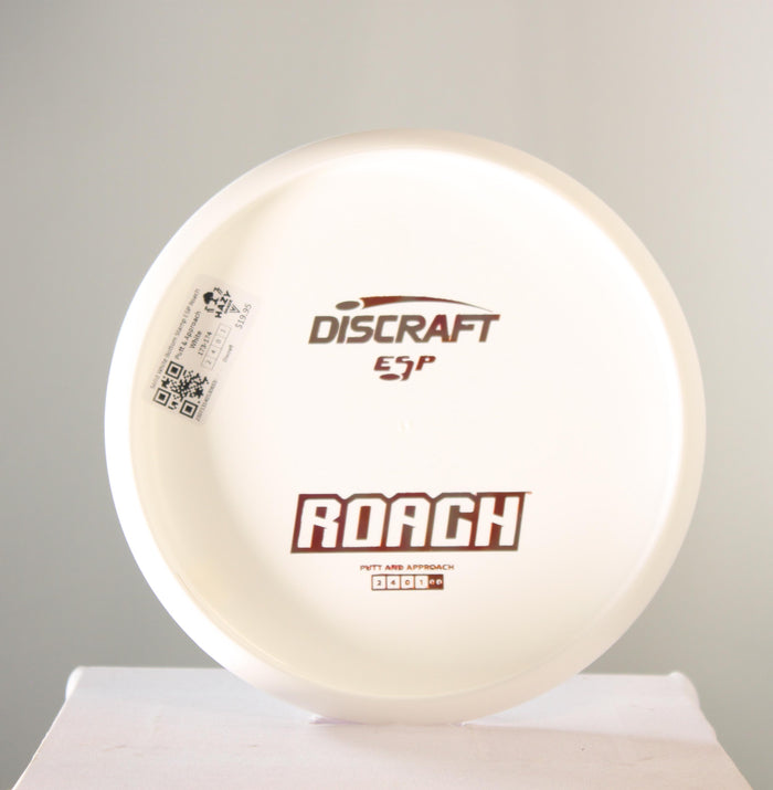 Discraft Solid White Bottom Stamp ESP Roach Putter