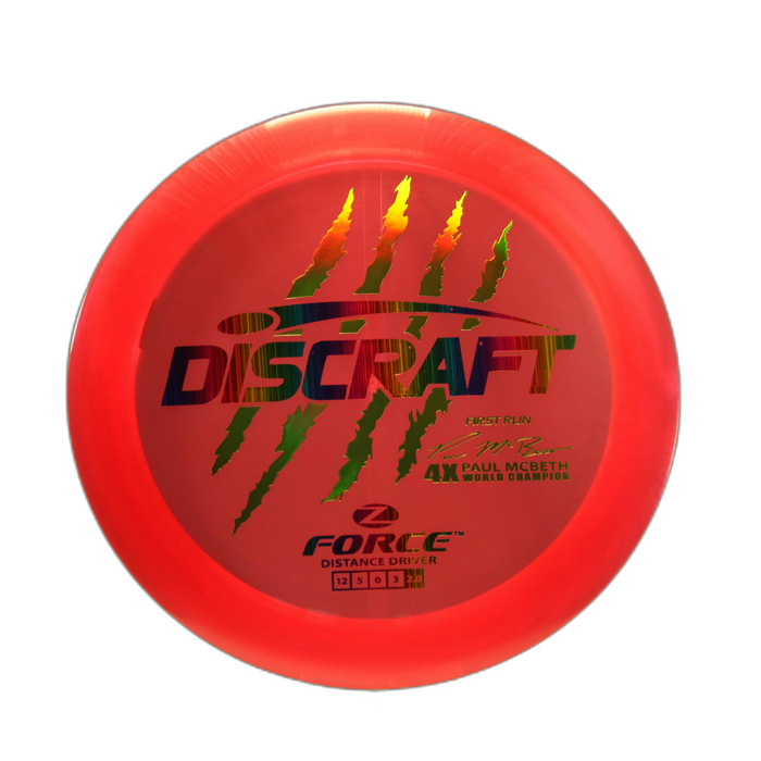 Discraft 4x Paul McBeth Z Force Distance Driver