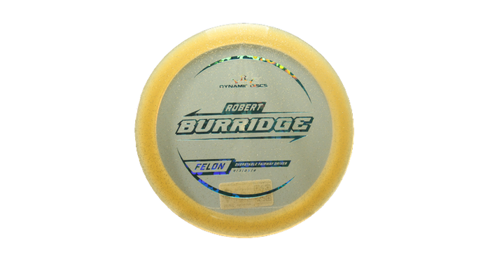 Dynamic Discs 2025 Robert Burridge Lucid Gold Metal Flake Felon Fairway Driver