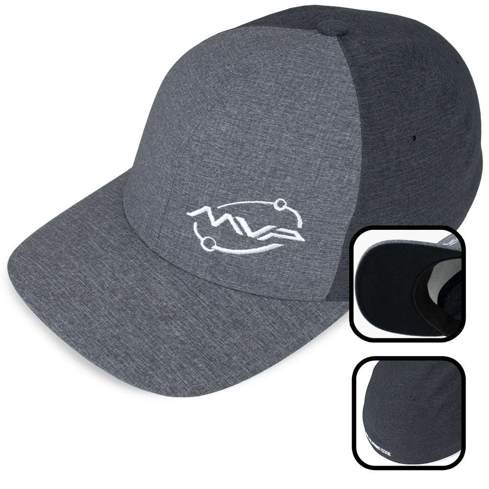 MVP Flexfit Delta Carbon Two Tone Hat Grey/Black