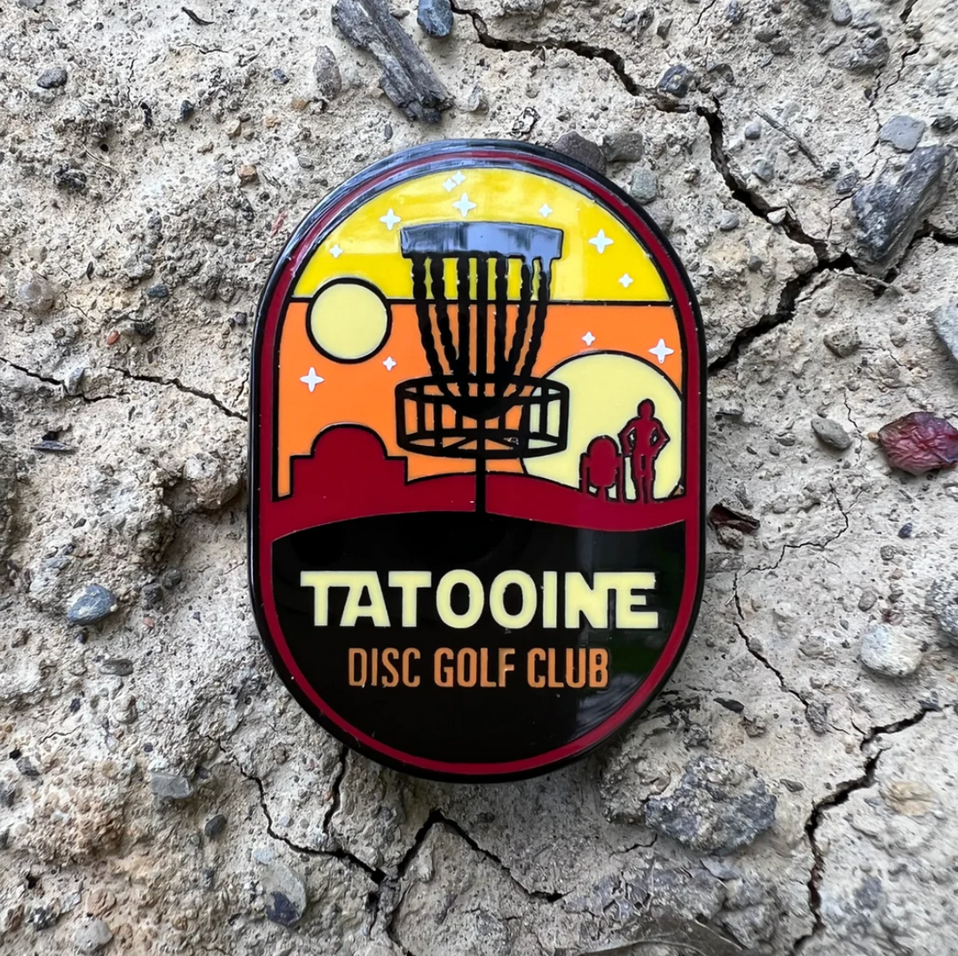 Tatooine Disc Golf Club Pin