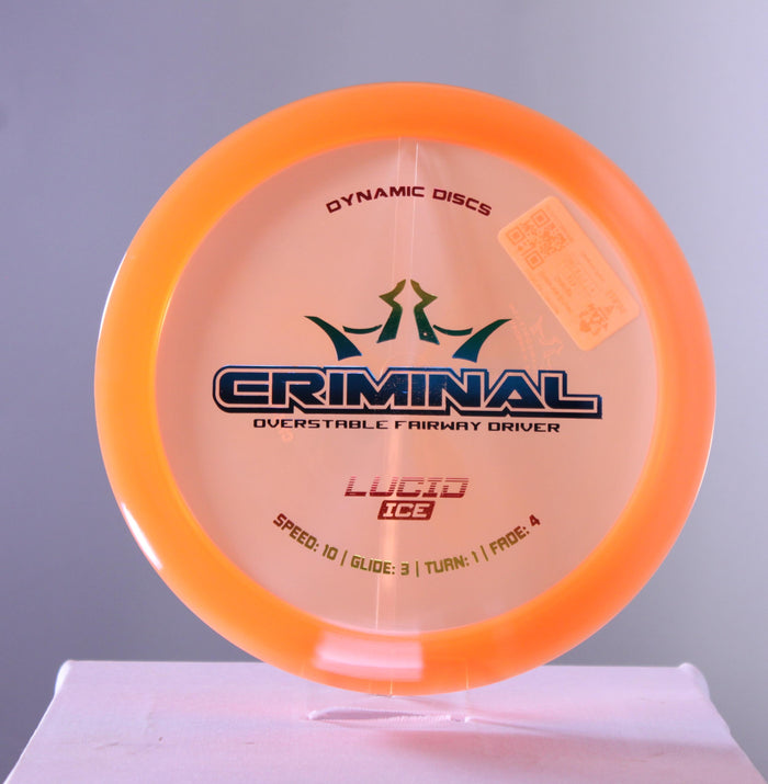 Dynamic Discs Lucid-Ice Criminal Distance Driver