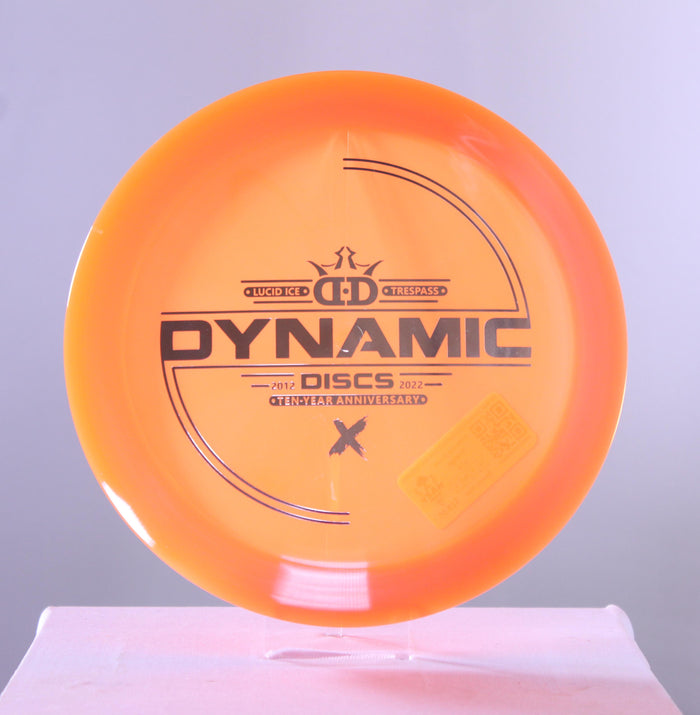 Dynamic Discs 10 Year Anniversary Stamp Lucid-Ice Trespass Distance Driver
