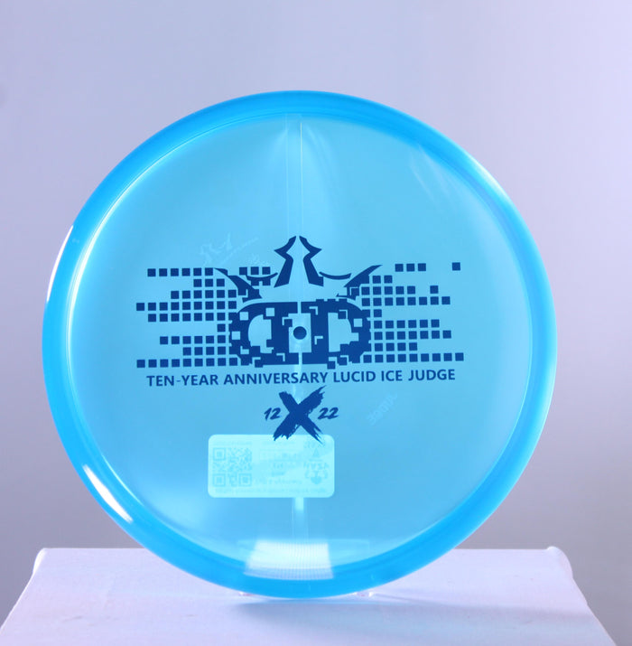 Dynamic Discs 10 Year Anniversary Stamp Lucid-Ice Judge Putter