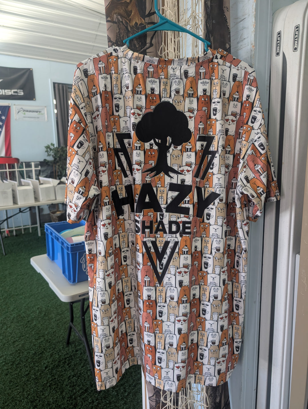 Coffee Cat UPF 50 Short Sleeved Shirt