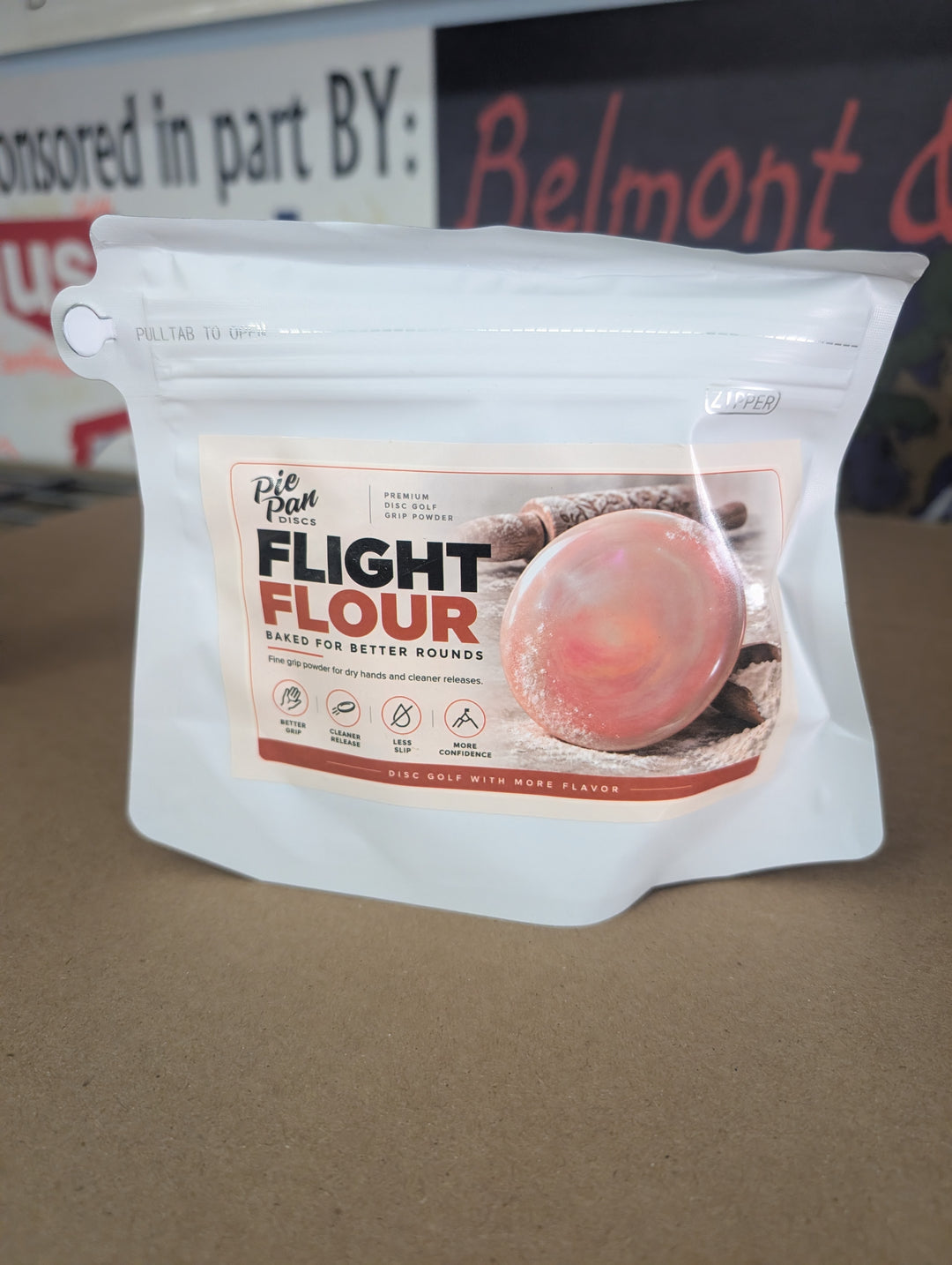 Pie Pan Discs Flight Flour Chalk Bag