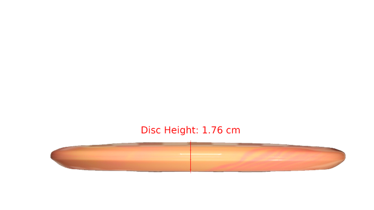 Discmania Discmania Challenge Glow Swirl S-Line MD1 Midrange Profile View
