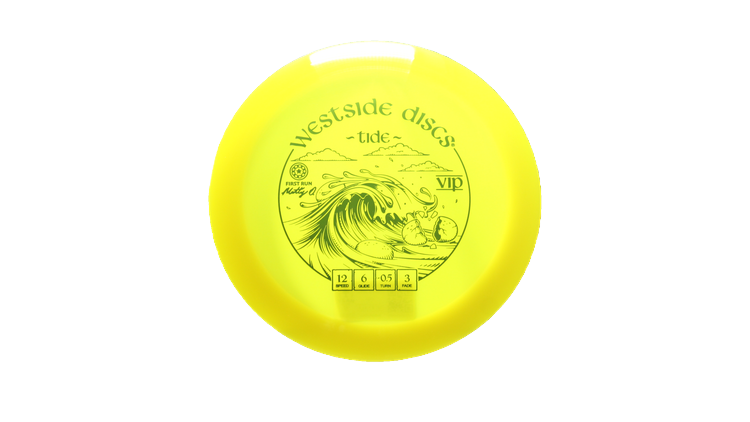Westside Discs First Run Matt Orum VIP Tide Distance Driver Front View