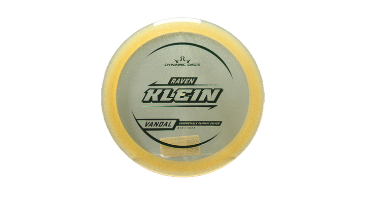 Dynamic Discs 2025 Raven Klein Lucid Gold Metal Flake Vandal Fairway Driver Front View