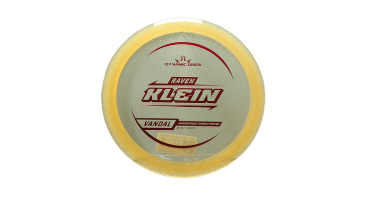 Dynamic Discs 2025 Raven Klein Lucid Gold Metal Flake Vandal Fairway Driver Front View