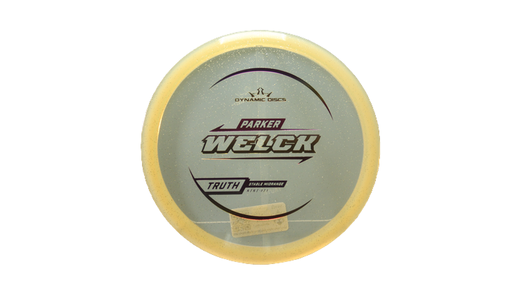 Dynamic Discs 2025 Parker Welck Lucid Gold Metal Flake Truth Midrange Front View
