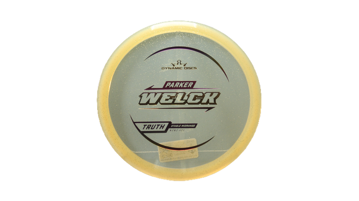 Dynamic Discs 2025 Parker Welck Lucid Gold Metal Flake Truth Midrange Front View