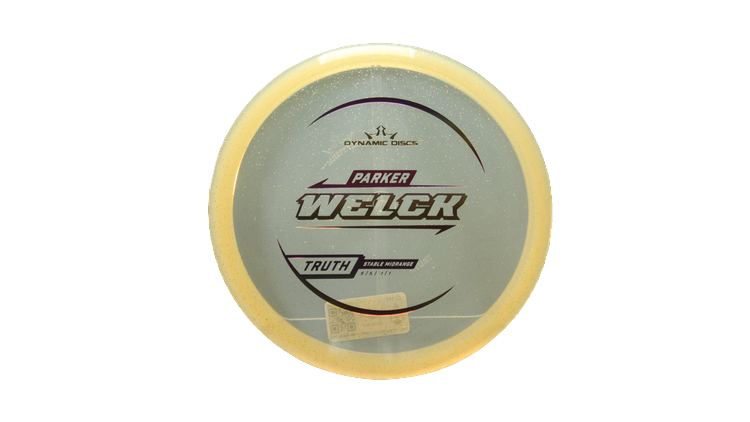 Dynamic Discs 2025 Parker Welck Lucid Gold Metal Flake Truth Midrange Front View