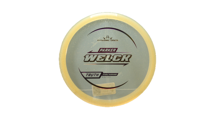 Dynamic Discs 2025 Parker Welck Lucid Gold Metal Flake Truth Midrange Front View
