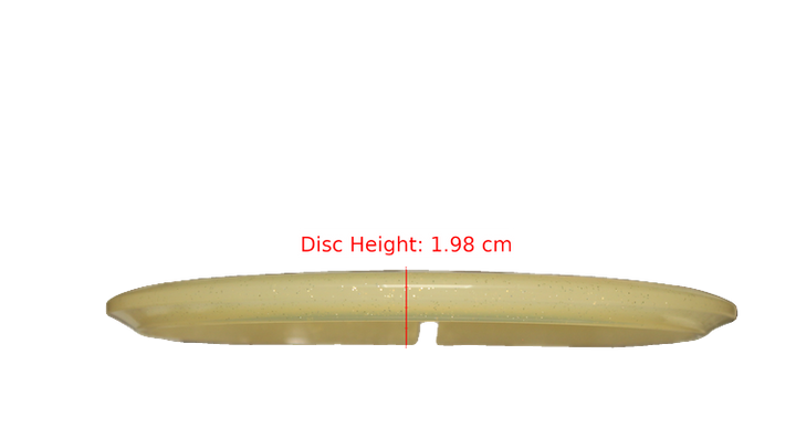 Dynamic Discs 2025 Parker Welck Lucid Gold Metal Flake Truth Midrange Profile View