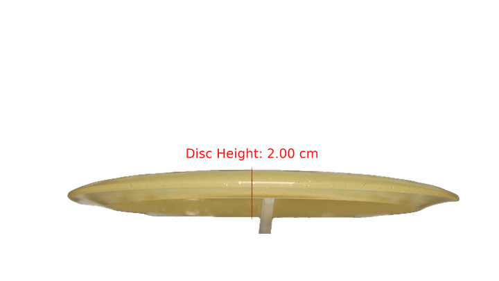Dynamic Discs 2025 Macie Velediaz Lucid Gold Metal Flake Trespass Distance Driver Profile View