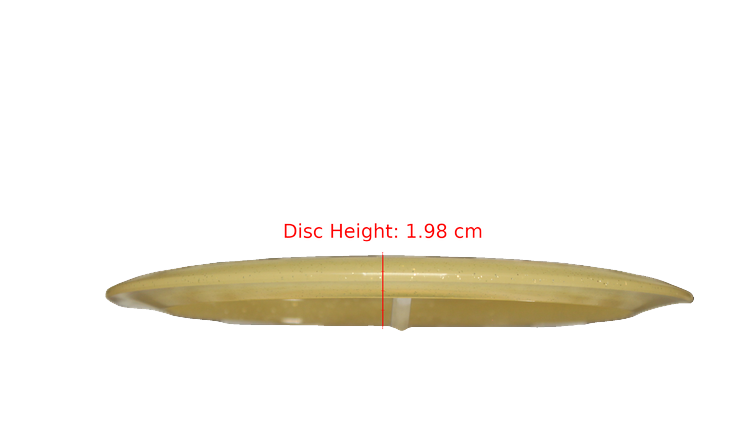 Dynamic Discs 2025 Macie Velediaz Lucid Gold Metal Flake Trespass Distance Driver Profile View