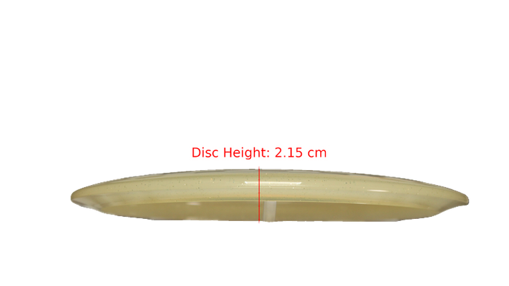 Dynamic Discs 2025 Zach Melton Lucid Gold Metal Flake Maverick Fairway Driver Profile View