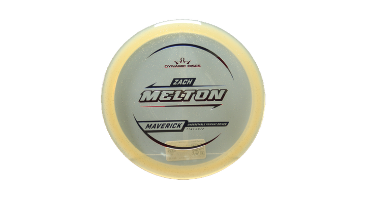 Dynamic Discs 2025 Zach Melton Lucid Gold Metal Flake Maverick Fairway Driver Front View