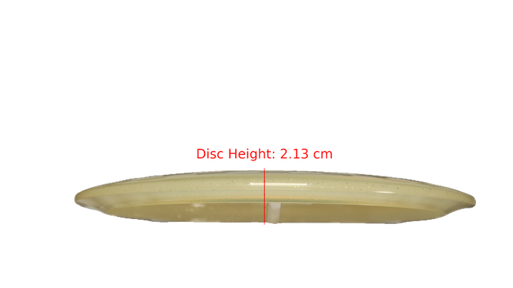 Dynamic Discs 2025 Zach Melton Lucid Gold Metal Flake Maverick Fairway Driver Profile View