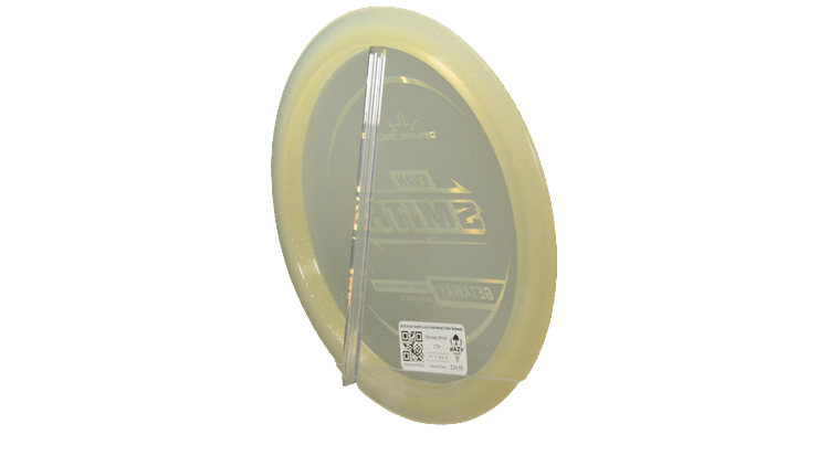 Dynamic Discs 2025 Evan Smith Lucid Gold Metal Flake Getaway Fairway Driver Back View