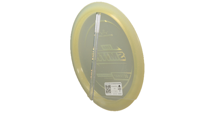 Dynamic Discs 2025 Evan Smith Lucid Gold Metal Flake Getaway Fairway Driver Back View