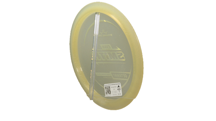 Dynamic Discs 2025 Evan Smith Lucid Gold Metal Flake Getaway Fairway Driver Back View