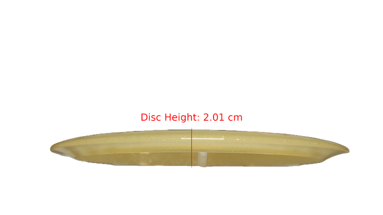Dynamic Discs 2025 Evan Smith Lucid Gold Metal Flake Getaway Fairway Driver Profile View