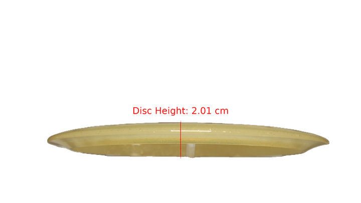 Dynamic Discs 2025 Evan Smith Lucid Gold Metal Flake Getaway Fairway Driver Profile View