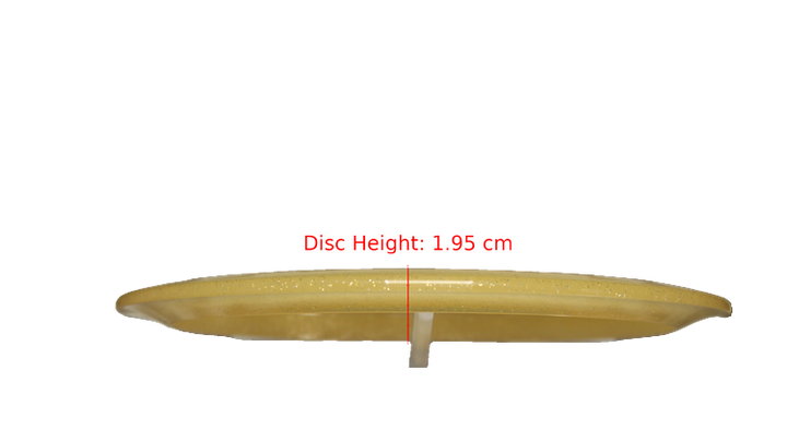 Dynamic Discs 2025 Robert Burridge Lucid Gold Metal Flake Felon Fairway Driver Profile View