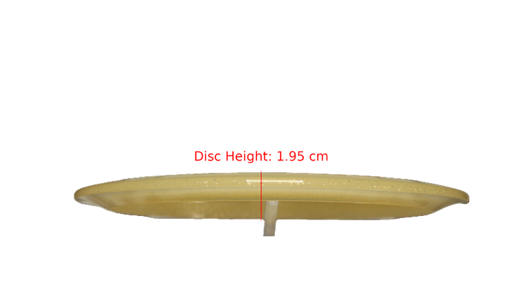 Dynamic Discs 2025 Robert Burridge Lucid Gold Metal Flake Felon Fairway Driver Profile View