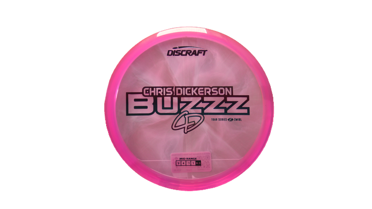 Discraft 2025 Chris Dickerson Tour Series Z Swirl Buzzz Midrange Front View