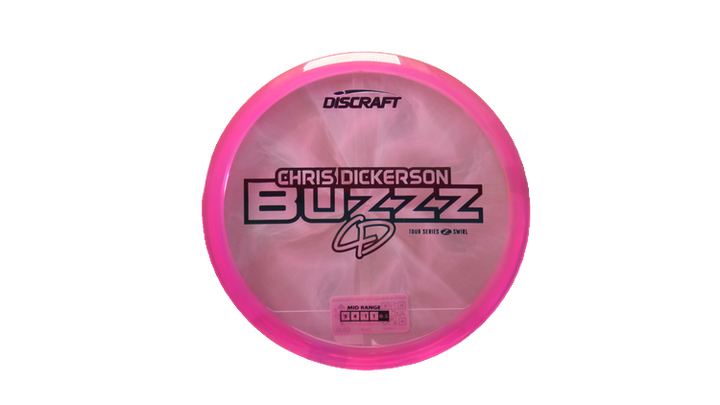Discraft 2025 Chris Dickerson Tour Series Z Swirl Buzzz Midrange Front View