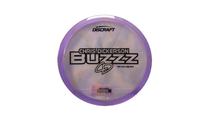 Discraft 2025 Chris Dickerson Tour Series Z Swirl Buzzz Midrange Front View