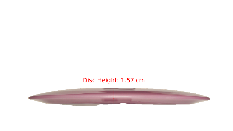 Pie Pan Discs Made in Ohio Baker's Blend Hype Distance Driver Profile View