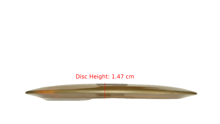 Pie Pan Discs Made in Ohio Baker's Blend Hype Distance Driver Profile View