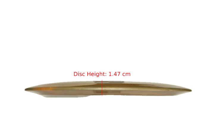 Pie Pan Discs Made in Ohio Baker's Blend Hype Distance Driver Profile View