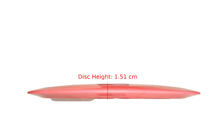 Pie Pan Discs Made in Ohio Baker's Blend Hype Distance Driver Profile View