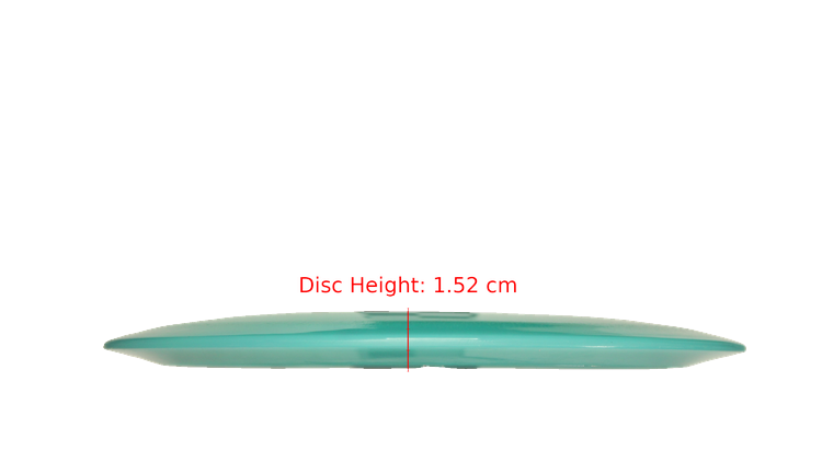 Pie Pan Discs Made in Ohio Baker's Blend Hype Distance Driver Profile View