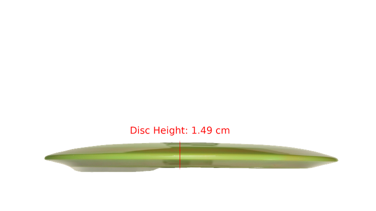 Pie Pan Discs Made in Ohio Baker's Blend Hype Distance Driver Profile View