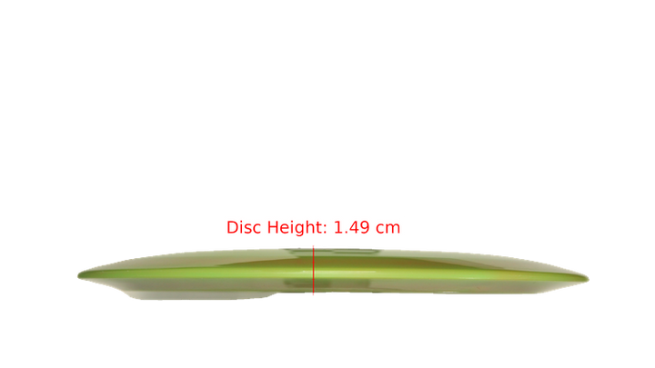 Pie Pan Discs Made in Ohio Baker's Blend Hype Distance Driver Profile View
