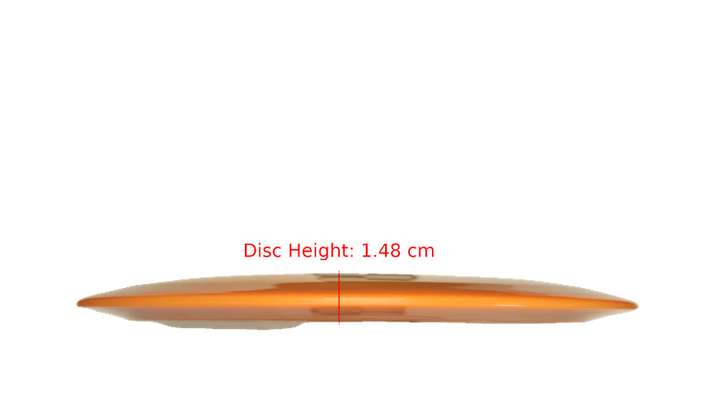 Pie Pan Discs Made in Ohio Baker's Blend Hype Distance Driver Profile View