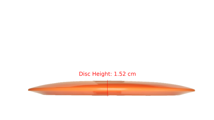 Pie Pan Discs Made in Ohio Baker's Blend Hype Distance Driver Profile View