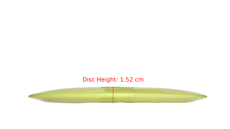 Pie Pan Discs Made in Ohio Baker's Blend Hype Distance Driver Profile View