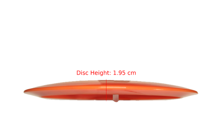 Pie Pan Discs Made in Ohio Eggs-Out Baker's Blend Hype Distance Driver Profile View