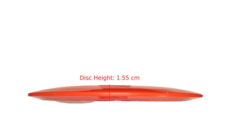 Pie Pan Discs Pie Pan Stamp Cherry Grunt (retooled) Fairway Driver Profile View