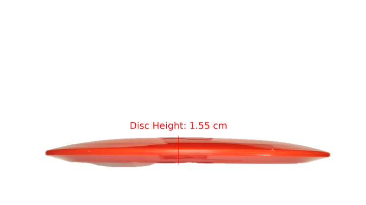 Pie Pan Discs Pie Pan Stamp Cherry Grunt (retooled) Fairway Driver Profile View