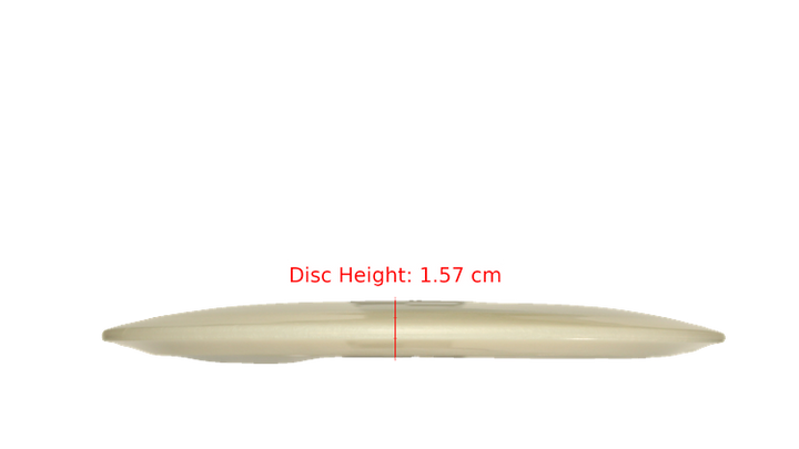 Pie Pan Discs Pie Pan Stamp Cherry Grunt (retooled) Fairway Driver Profile View