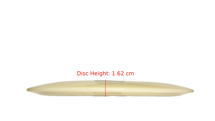 Pie Pan Discs Pie Pan Stamp Cherry Grunt (retooled) Fairway Driver Profile View